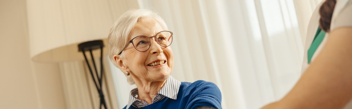 Senevita, individuelle Pflege und Betreuung, Seniorin