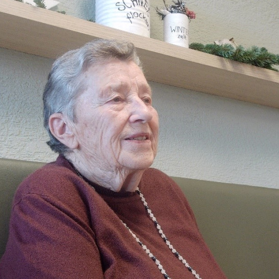 Frau Nef, Bewohnerin Senevita Wisental